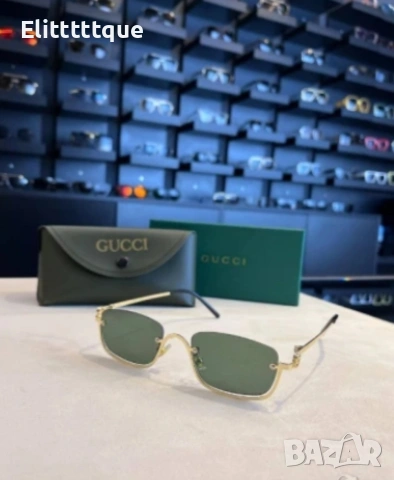 очила с черен обикновен калъф и ув защита chanel cartier Gucci, снимка 4 - Слънчеви и диоптрични очила - 54906041