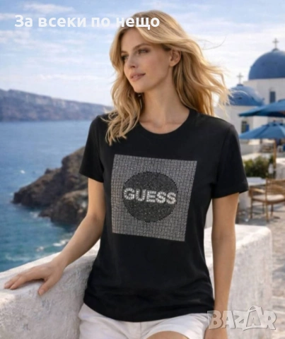 Guess Дамска Тениска👚Дамска Блуза С Къс Ръкав Гес - Различни Цветове Код Bal Style55, снимка 9 - Тениски - 54731358
