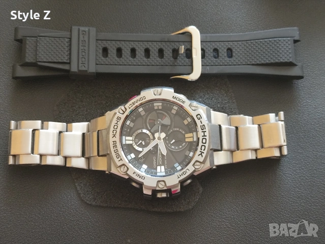 Продавам Casio G-Shock G-STEEL (GST-B100D-1A) + 2 Оригинални Каишки, снимка 5 - Мъжки - 55048594