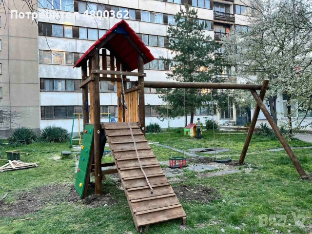 Професионални детски площадки от масив с немски патент