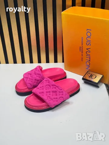 Louis Vuitton Нови Дамски Чехли Луи Витон , снимка 4 - Чехли - 55339554