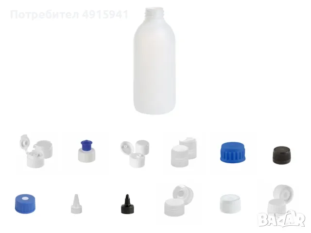 HDPE бутилка 250 мл, натурална, 28/410, снимка 3 - Буркани, бутилки и капачки - 55627505