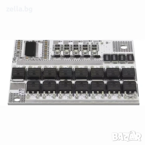 BMS 5S 100A 21V защитна платка за балансиране на Li-Ion 18650 батерии – за електроинструменти 10022, снимка 6 - Друга електроника - 54655985