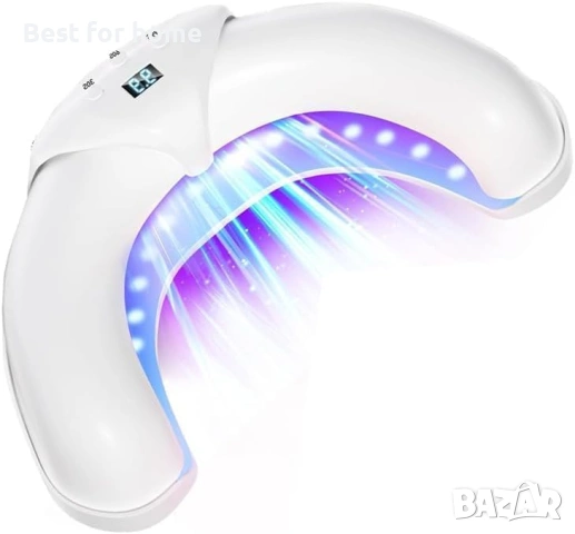 IAS 45W UV/LED лампа за гел лак – Професионална сушилня за нокти с таймер 30s/60s, снимка 6 - Друга електроника - 54395875
