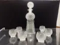 Стар кристален сервиз за ракия , снимка 5