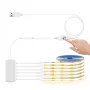 6 броя х 1метър COB LED ленти USB димируема с докосване – топло бяло , снимка 1