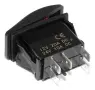 Копче бутон за вграждане за тромба клаксон HORN 12V/24V с червена LED подсветка, 5 пина, ON/OFF, снимка 4