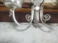 Уникални италиански посребрени аплици викториански стил. Мурано ръчно духано цветно стъкло, снимка 9