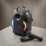 Преносима Bluetooth караоке колона ZQS-W4110 с 2 безжични микрофона, RGB светлини, снимка 1