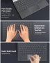 MoKo Bluetooth клавиатура AZERTY с тъчпад за Surface Pro 7 Plus/7/6/5/4/3, снимка 7