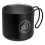 Метална чаша, черна, мат, с щампа "Roastery rituals", 350 мл_1236539, снимка 1