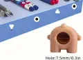 4 бр малки фигурки Капибара Capybara гумирани гумени с дупка за молив играчки украса торта фигурка, снимка 2
