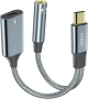 Преходник DAC USB C към 3,5 мм Aux жак за слушалки и адаптер за зарядно USB C 60W бързо зареждане , снимка 1