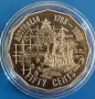 50 ЦЕНТА 1988 ГОДИНА „200 ГОДИНА АВСТРАЛИЯ“, снимка 2