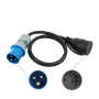 Кабел адаптер CEE към Schuko Шуко IP44 230V 16A за кемпер, каравана и къмпинг, снимка 1