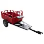BISONTE BTA-500R Ремарке за мотокултиватор 500 кг 125x80x50 см 4x12 Ново, снимка 4