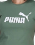 PUMA Essential Logo Tee Green  Дамска тениска PUMA , снимка 4