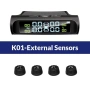 Датчици за налягане на гумите TPMS сензори соларни безжични външни смарт датчици 4бр., снимка 7