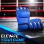 MMA ръкавици без пръсти Flexzion, боксови ръкавици MMA, кикбокс, карате, таекуондо, за възрастни , снимка 8