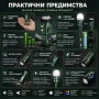 Мощен мини прожектор YEMAO 3000 лумена 7 LED Диода UV ултравиолетова RGB странична светлина, снимка 3