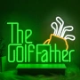 LED неон табло „The GolfFather“ за стена – декоративно осветление за дома и бар/гараж, снимка 1