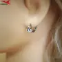Обеци с платинено покритие 211242, снимка 4