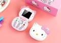 Hello Kitty Розов Телефон за Момиче, Камера, Подарък, с локация, детски телефон с капаче, за дете, снимка 2