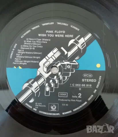 Грамофонна плоча Pink Floyd - Wish You Were Here, снимка 4 - Грамофонни плочи - 49776743