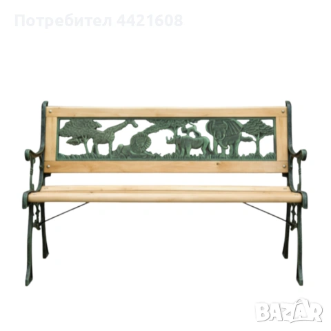 Градинска пейка за деца 82x39x50 см - здрава, безопасна и стилна, снимка 2 - Други стоки за дома - 55231230