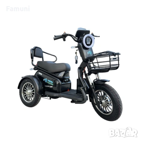 Електрическа Триколка PUDDING 1800W - Черна, снимка 5 - Мотоциклети и мототехника - 53777297