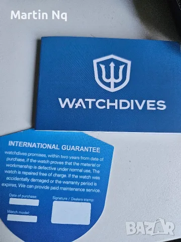 Часовник: Watchdives WD1965 38mm VH31 62MAS Dive Watch, снимка 6 - Мъжки - 55598389