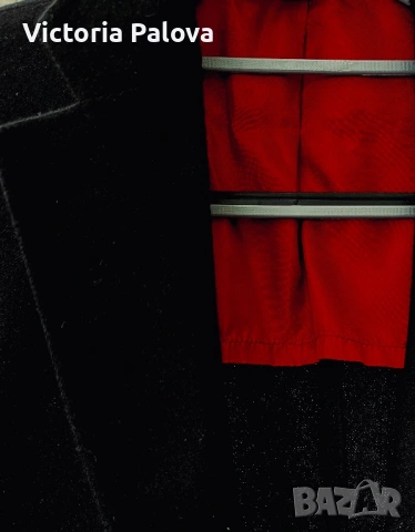 Луксозно черно кашмирено сако J.D. Fielding 100% кашмир, снимка 4 - Сака - 53990960