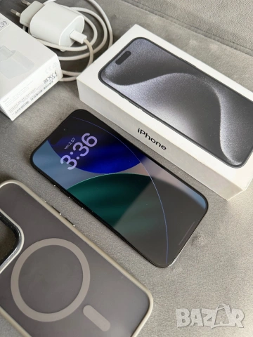 iPhone 15 Pro 128gb Black Titanium, снимка 3 - Други - 55132669