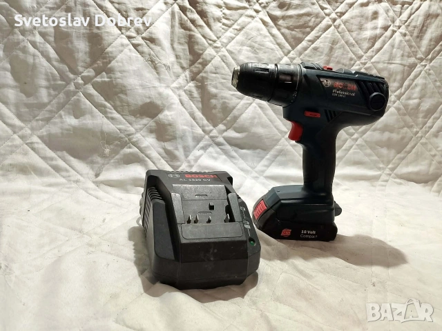 акумулаторен винтоверт Bosch 18v комплект с зарядно и батерия, снимка 3 - Винтоверти - 53966440