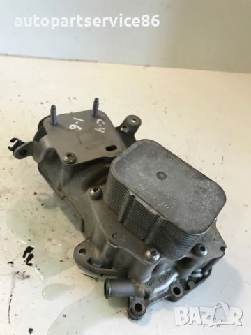 Корпус на маслен филтър с маслен охладител за Citroen C4 B7 1.6 Hdi (2014) 9687847480 75000 км, снимка 2 - Части - 54549686