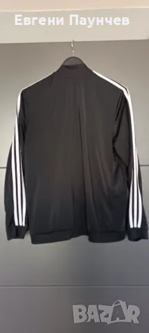 Adidas размер XL мъжко спортно горнище с цип в черно, снимка 2 - Спортни дрехи, екипи - 55422308