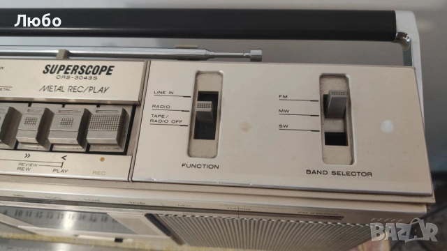 SUPERSCOPE CRS-3043S /// boombox /// ghetto blaster, снимка 8 - Радиокасетофони, транзистори - 54551287