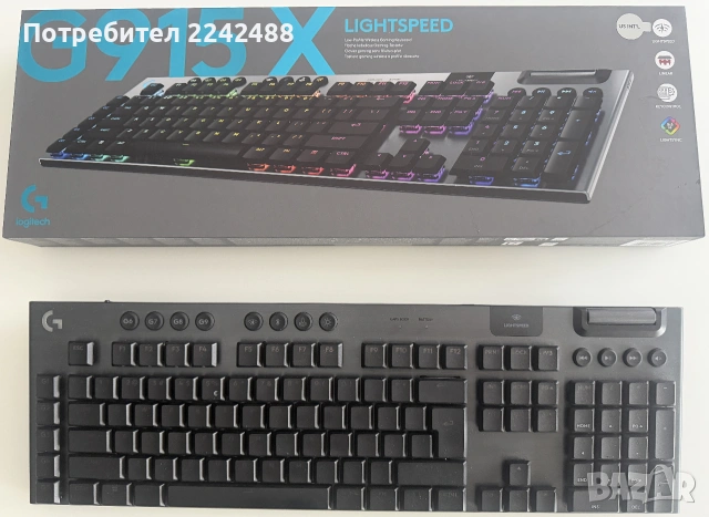 Продавам клавиатура Logitech G915 X Lightspeed, снимка 2 - Клавиатури и мишки - 54992021