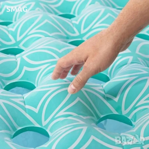 Надуваем плажен дюшек тюркоаз с дизайн Aztec 1.98х0.74м_1235802, снимка 5 - Басейни и аксесоари - 54443806
