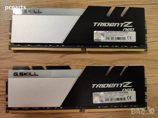 RAM 32GB G.SKILL Trident Z Neo RGB 4000MHz CL16 DDR4, снимка 2 - RAM памет - 54917083