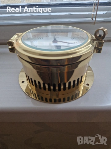 Прекрасен антикварен немски бронзов яхтен корабен часовник Barigo , снимка 3 - Антикварни и старинни предмети - 54218908