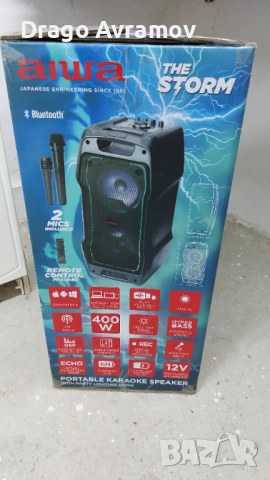 Караоке тонколона Аива , снимка 2 - Bluetooth тонколони - 54013733