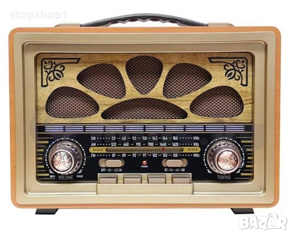 Ретро радио Мeier M-2022 FM,AM,USB карта bluetooth , снимка 3 - Bluetooth тонколони - 54679002