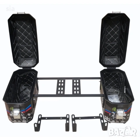 Куфари за мотор с рамка, странични дисаги, комплект, снимка 6 - Аксесоари и консумативи - 54203522