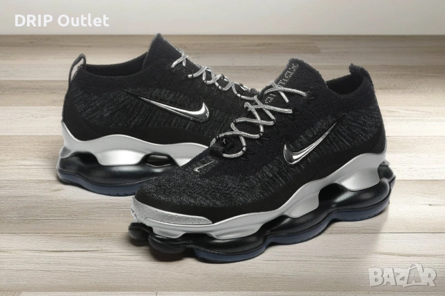!НОВИ! Nike Air Max Scorpion | Black/Silver | + КУТИЯ, снимка 4 - Маратонки - 54574502