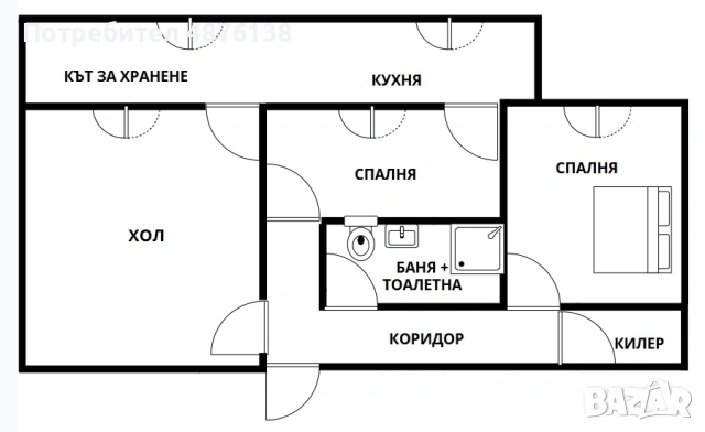От собственик 3-стаен обзаведен апартамент.Готов за нанасяне или отдаване под наем