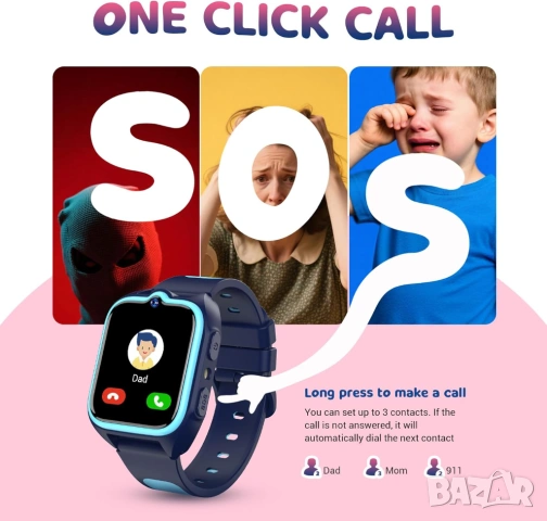 Детски смарт часовник SmartWatch Z30 4G GPS розов с видео разговори GPS тракер, 4G видео разговори , снимка 3 - Смарт часовници - 54693837