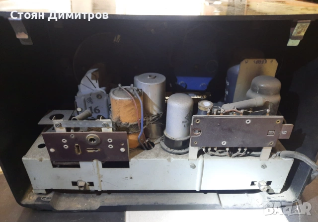 Ретро лампов радиоприемник Telefunken Super 054 GWK от 1940г, снимка 4 - Радиокасетофони, транзистори - 54721827