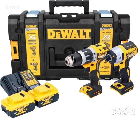 DeWALT DCK266P2, 18 V, с 2 батерии, зарядно и куфар, снимка 9 - Винтоверти - 54712644
