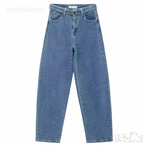 Дамски дънки с висока талия, 2цвята , снимка 4 - Дънки - 54264327